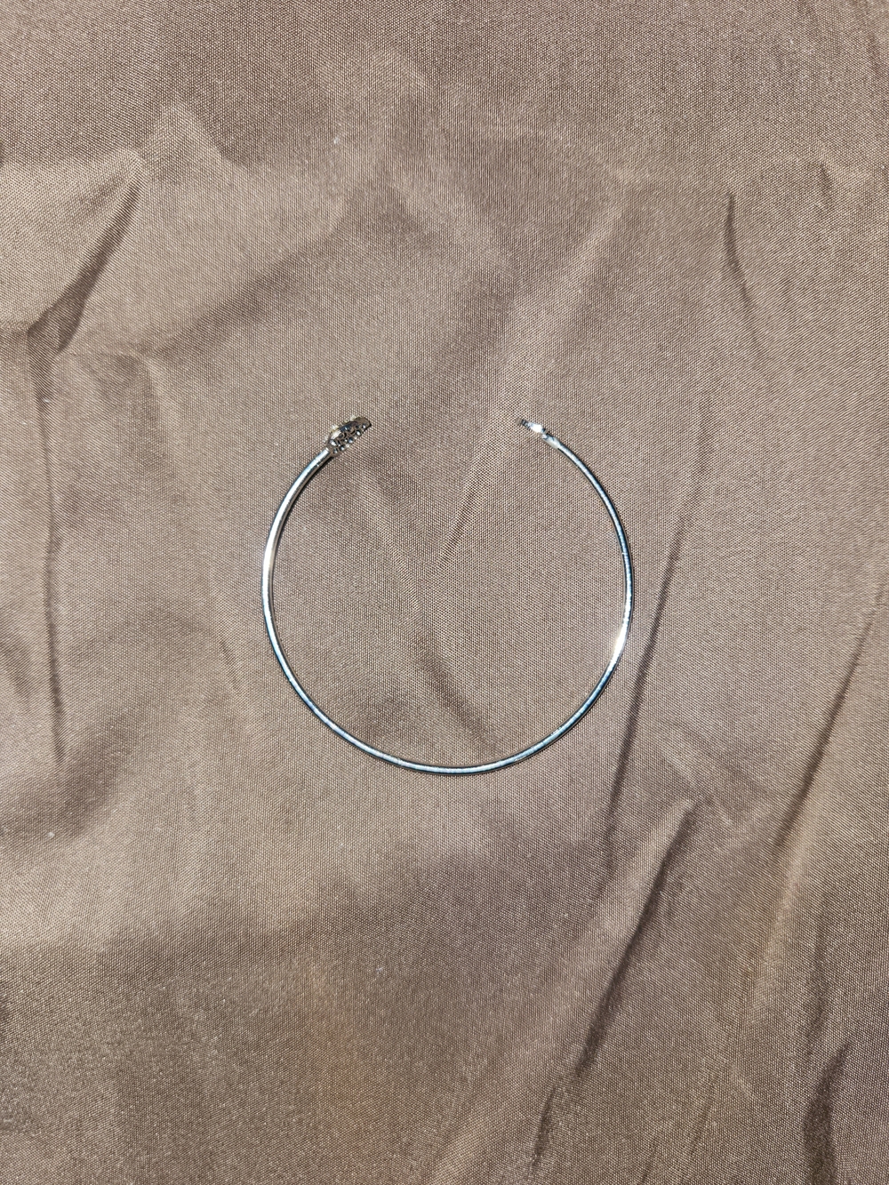 Source Unknown Silver Open Cuff Bracelet